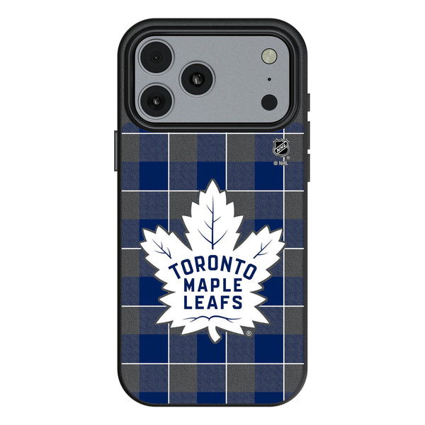 Toronto Maple Leafs Plaid iPhone MagSafe Compatible Phone Case for Apple iPhone