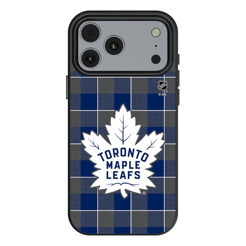 Toronto Maple Leafs Plaid iPhone MagSafe Compatible Phone Case for Apple iPhone