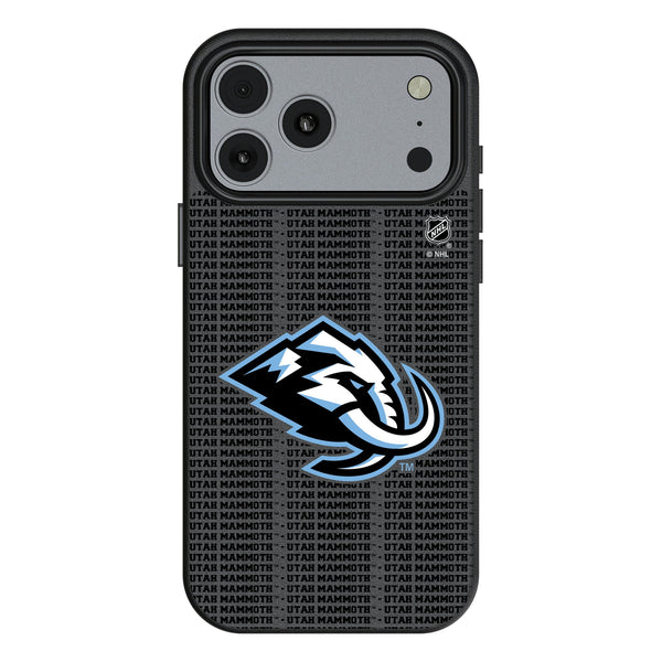 Utah Mammoth Text Backdrop iPhone MagSafe Compatible Phone Case for Apple iPhone