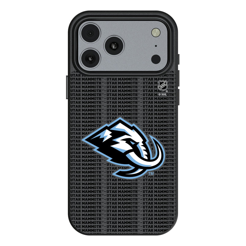Utah Mammoth Text Backdrop iPhone MagSafe Compatible Phone Case for Apple iPhone