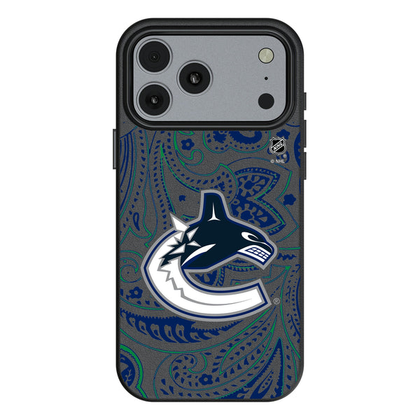 Vancouver Canucks Paisley iPhone MagSafe Compatible Phone Case for Apple iPhone