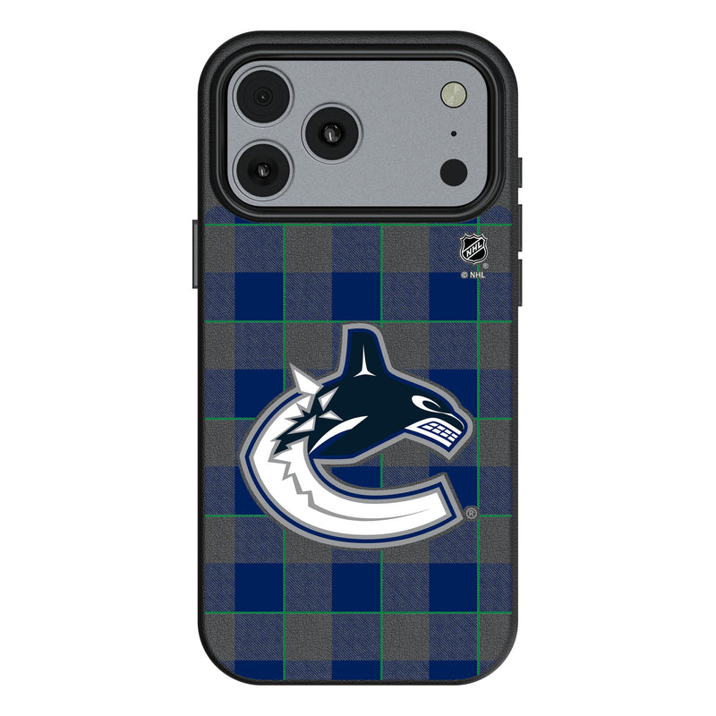 Vancouver Canucks Plaid iPhone MagSafe Compatible Phone Case for Apple iPhone