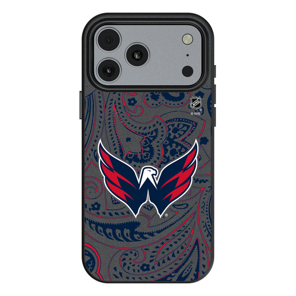 Washington Capitals Paisley iPhone MagSafe Compatible Phone Case for Apple iPhone
