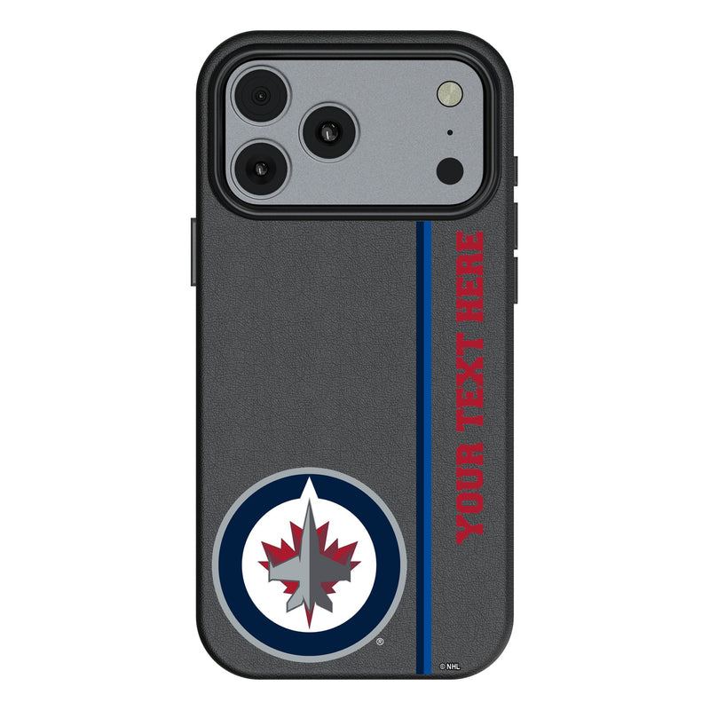 Winnipeg Jets Personalized Sidebard iPhone MagSafe Compatible Phone Case for Apple iPhone