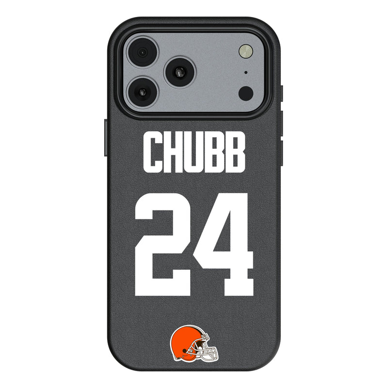 Nick Chubb Cleveland Browns 24 Game Tactic iPhone MagSafe Compatible Phone Case for Apple iPhone