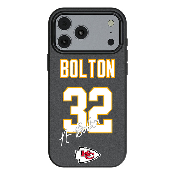 Nick Bolton Kansas City Chiefs 32 Game Tactic iPhone MagSafe Compatible Phone Case for Apple iPhone