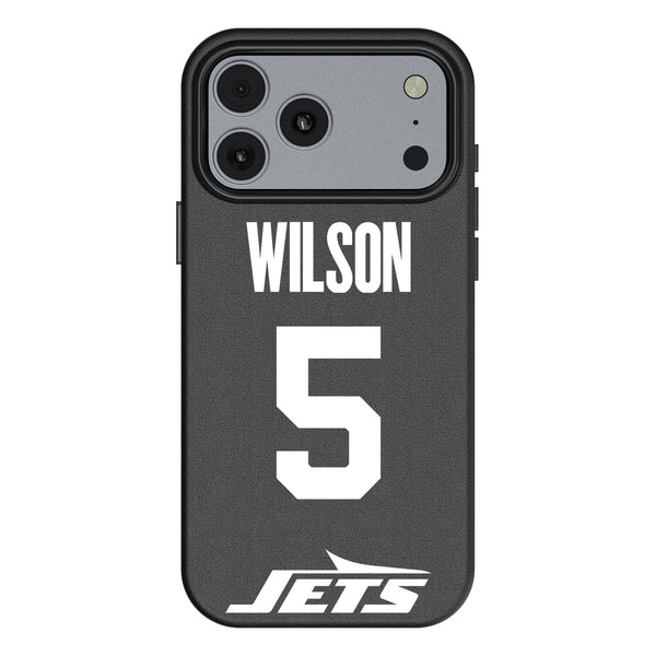 Garrett Wilson New York Jets 5 Game Tactic iPhone MagSafe Compatible Phone Case for Apple iPhone