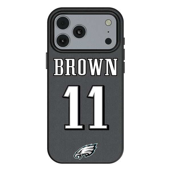 A.J. Brown Philadelphia Eagles 11 Game Tactic iPhone MagSafe Compatible Phone Case for Apple iPhone