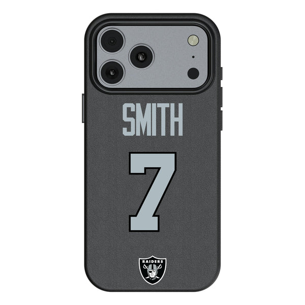 Geno Smith Las Vegas Raiders 7 Game Tactic iPhone MagSafe Compatible Phone Case for Apple iPhone