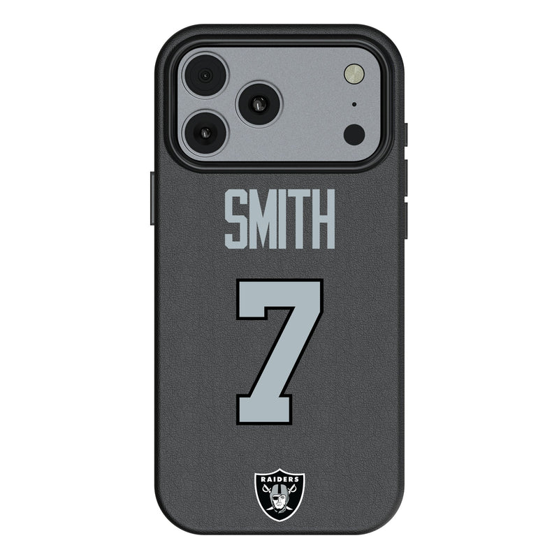 Geno Smith Las Vegas Raiders 7 Game Tactic iPhone MagSafe Compatible Phone Case for Apple iPhone