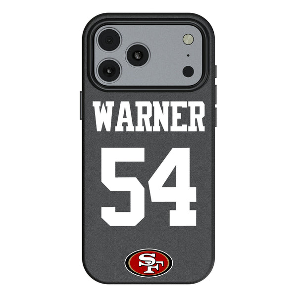 Fred Warner San Francisco 49ers 54 Game Tactic iPhone MagSafe Compatible Phone Case for Apple iPhone