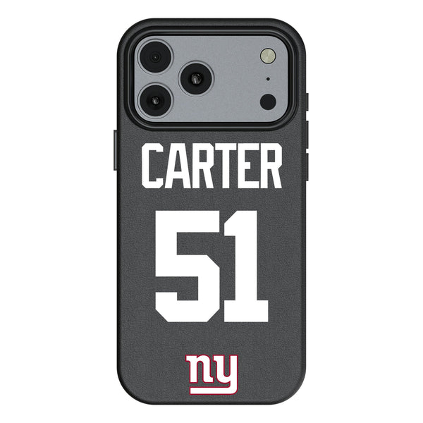 Abdul Carter New York Giants 51 Game Tactic iPhone MagSafe Compatible Phone Case for Apple iPhone