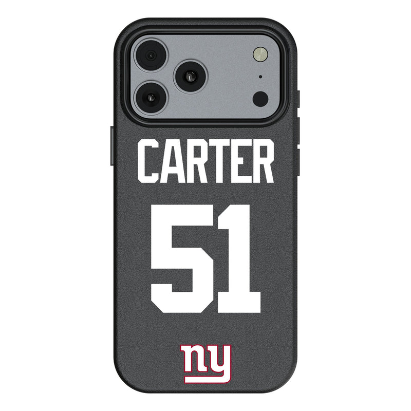Abdul Carter New York Giants 51 Game Tactic iPhone MagSafe Compatible Phone Case for Apple iPhone