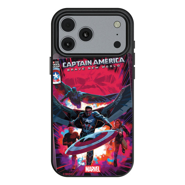 Marvel Avengers Sam Wilson Captain America Cover Art iPhone MagSafe Compatible Phone Case for Apple iPhone