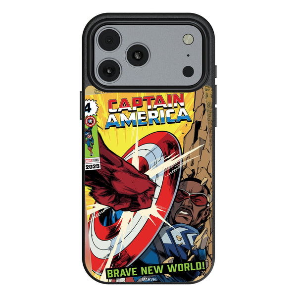 Marvel Avengers Sam Wilson Captain America Classic Cover iPhone MagSafe Compatible Phone Case for Apple iPhone