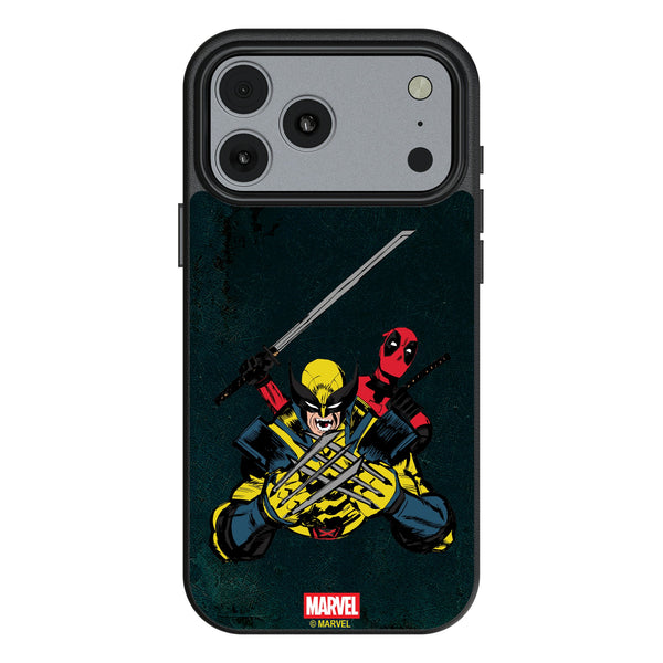 Marvel Deadpool Wolverine Badge iPhone MagSafe Compatible Phone Case for Apple iPhone
