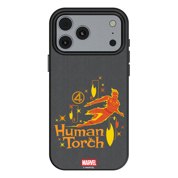 Marvel Human Torch Badge iPhone MagSafe Compatible Phone Case for Apple iPhone