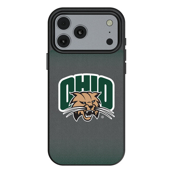Ohio University Bobcats Linen iPhone MagSafe Compatible Phone Case for Apple iPhone