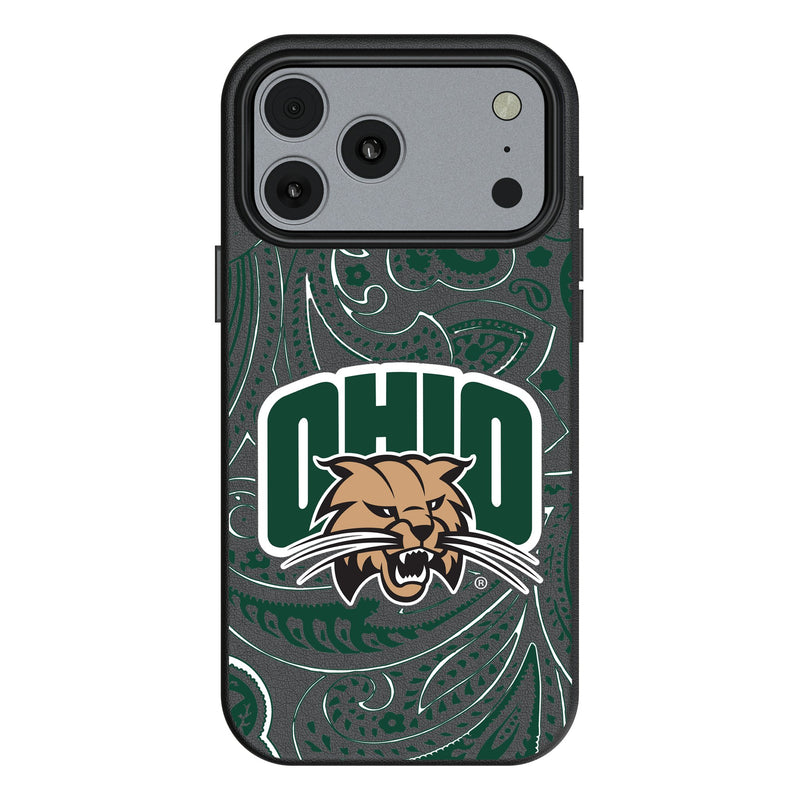 Ohio University Bobcats Paisley iPhone MagSafe Compatible Phone Case for Apple iPhone