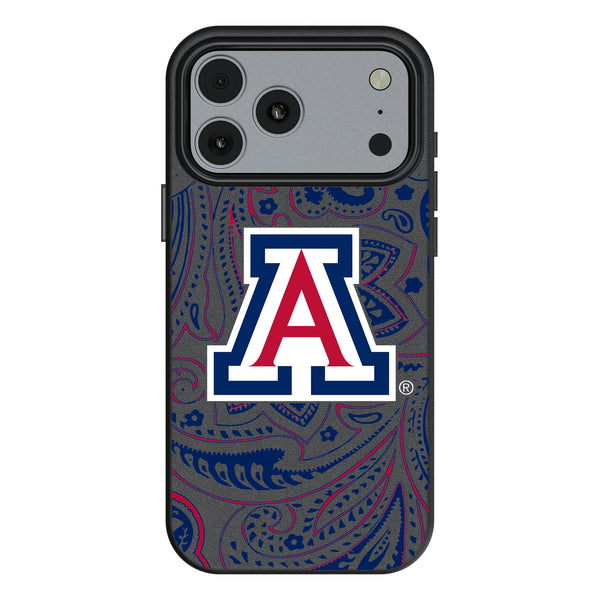 University of Arizona Wildcats Paisley iPhone MagSafe Compatible Phone Case for Apple iPhone