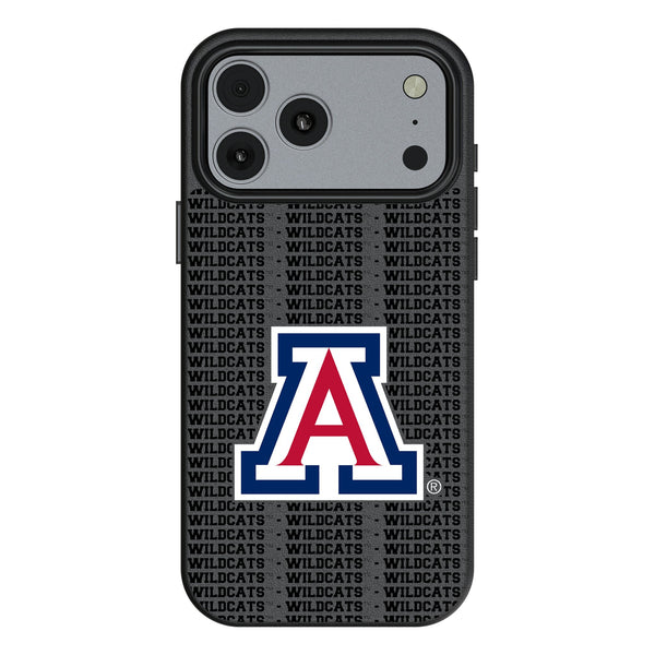 University of Arizona Wildcats Text Backdrop iPhone MagSafe Compatible Phone Case for Apple iPhone
