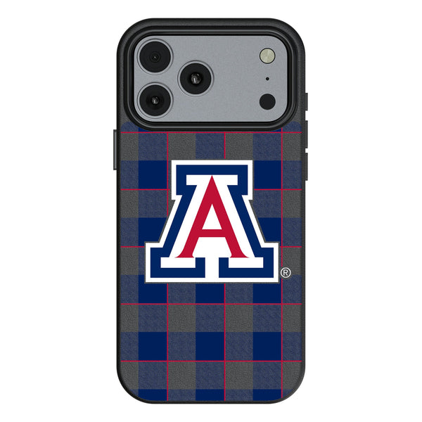 University of Arizona Wildcats Plaid iPhone MagSafe Compatible Phone Case for Apple iPhone