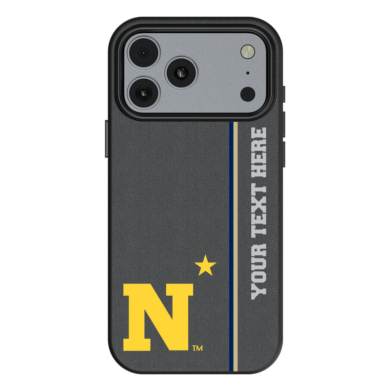 United State Naval Academy Midshipmen Personalized Sidebard iPhone MagSafe Compatible Phone Case for Apple iPhone