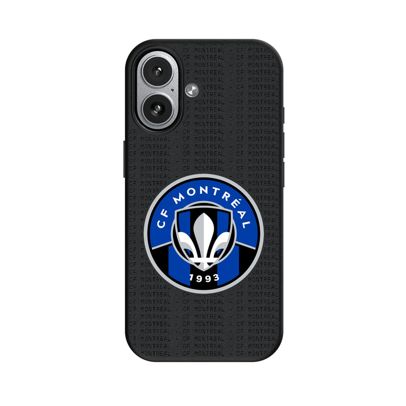 CF Montreal Text Backdrop iPhone MagSafe Compatible Phone Case for Apple iPhone