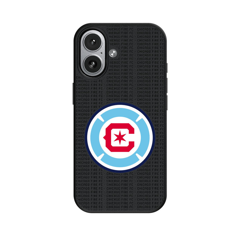 Chicago Fire Text Backdrop iPhone MagSafe Compatible Phone Case for Apple iPhone