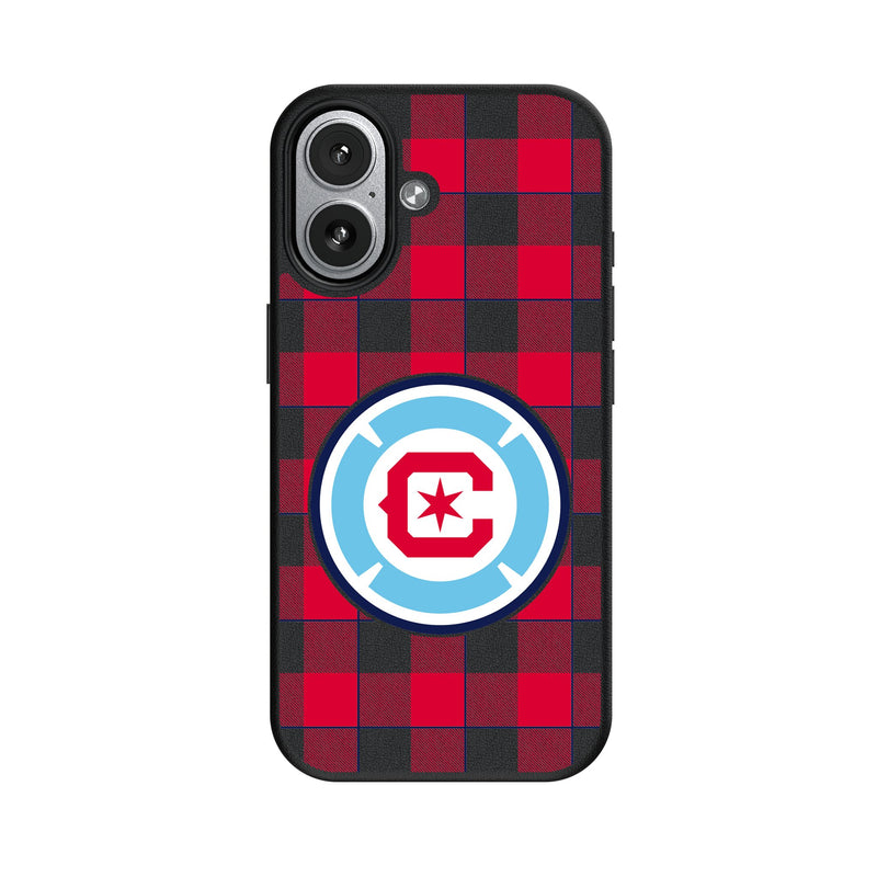 Chicago Fire Plaid iPhone MagSafe Compatible Phone Case for Apple iPhone