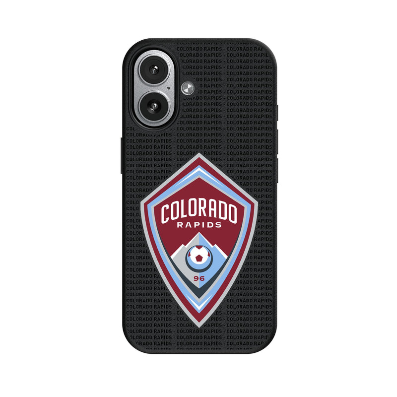 Colorado Rapids Text Backdrop iPhone MagSafe Compatible Phone Case for Apple iPhone