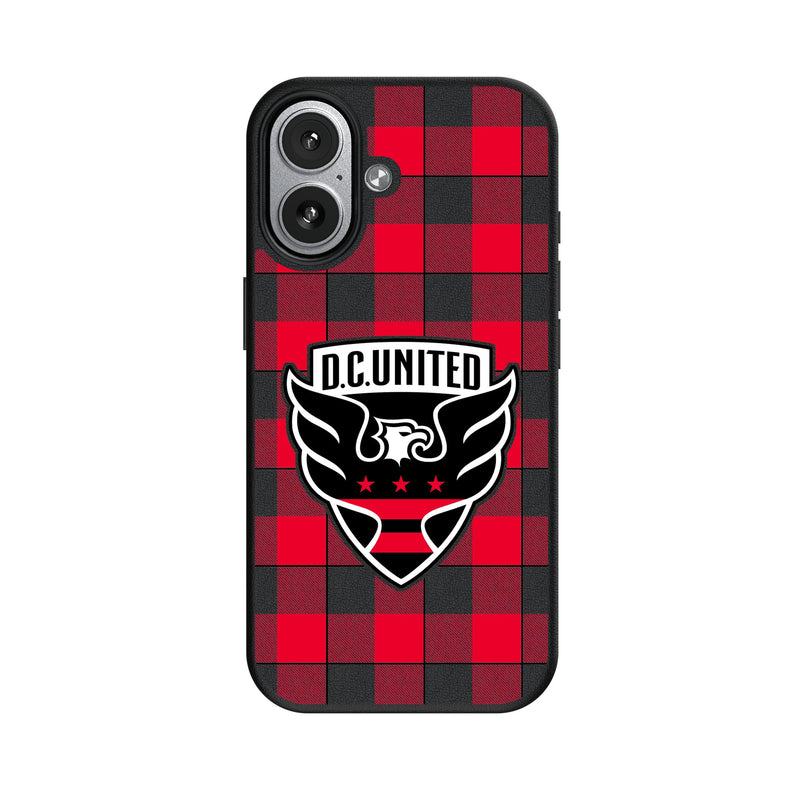 DC United Plaid iPhone MagSafe Compatible Phone Case for Apple iPhone