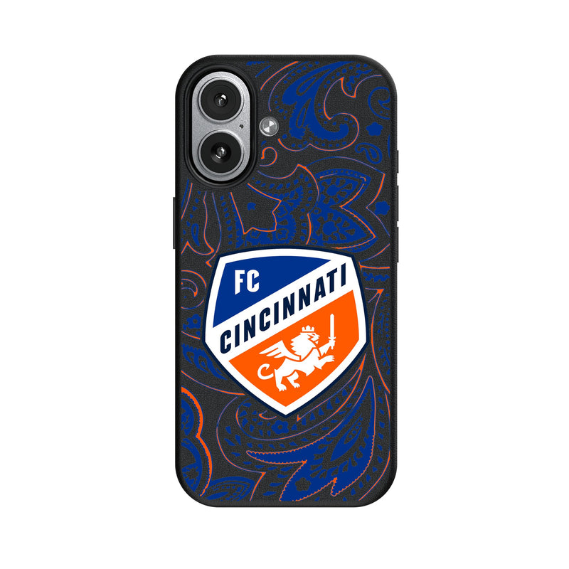 FC Cincinnati Paisley iPhone MagSafe Compatible Phone Case for Apple iPhone