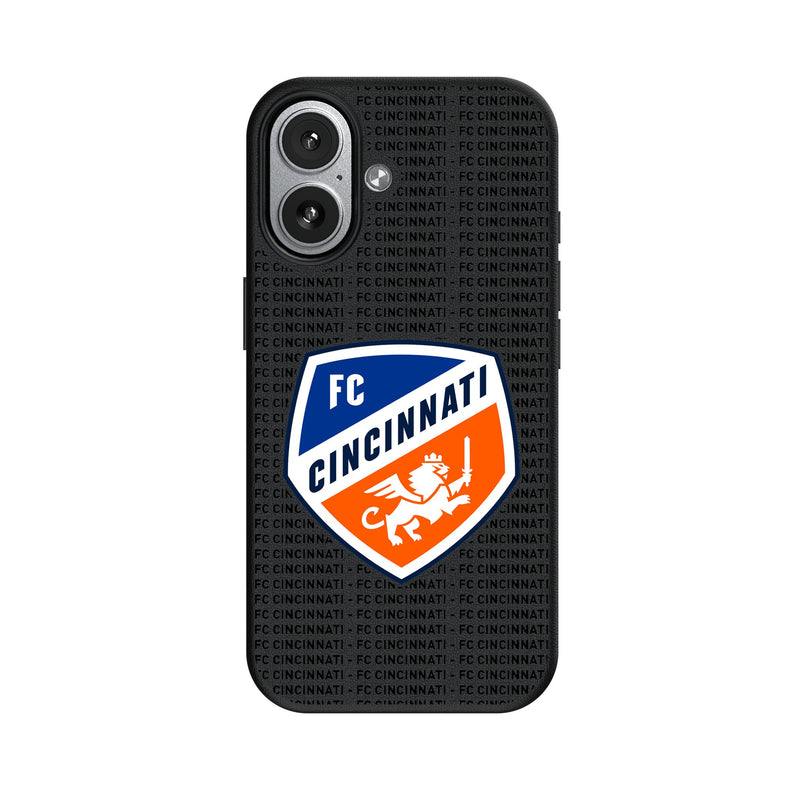 FC Cincinnati Text Backdrop iPhone MagSafe Compatible Phone Case for Apple iPhone