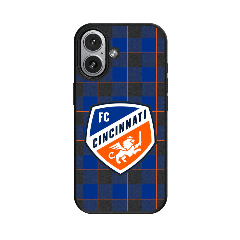 FC Cincinnati Plaid iPhone MagSafe Compatible Phone Case for Apple iPhone