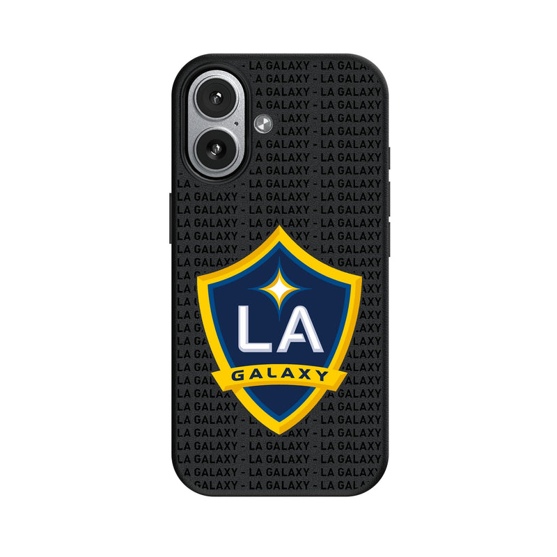 LA Galaxy Text Backdrop iPhone MagSafe Compatible Phone Case for Apple iPhone