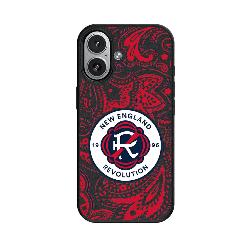 New England Revolution Paisley iPhone MagSafe Compatible Phone Case for Apple iPhone