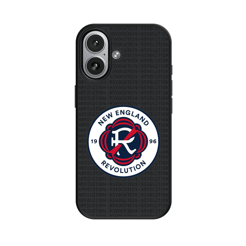 New England Revolution Text Backdrop iPhone MagSafe Compatible Phone Case for Apple iPhone