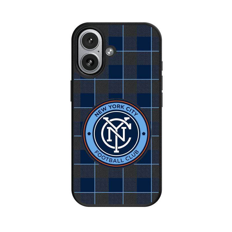 New York City FC Plaid iPhone MagSafe Compatible Phone Case for Apple iPhone