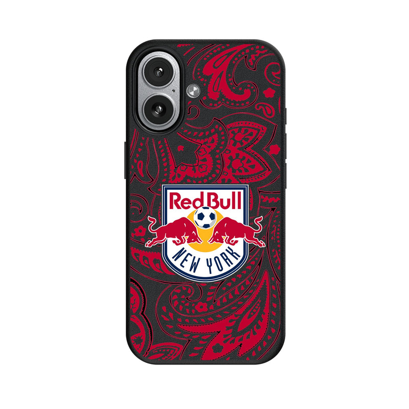 New York Red Bulls Paisley iPhone MagSafe Compatible Phone Case for Apple iPhone
