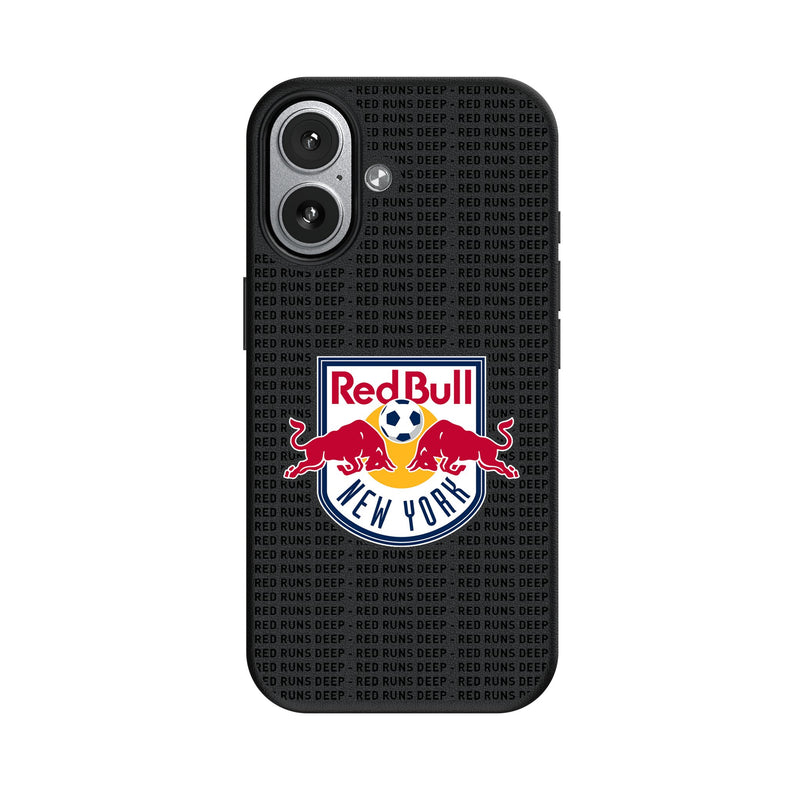 New York Red Bulls Text Backdrop iPhone MagSafe Compatible Phone Case for Apple iPhone