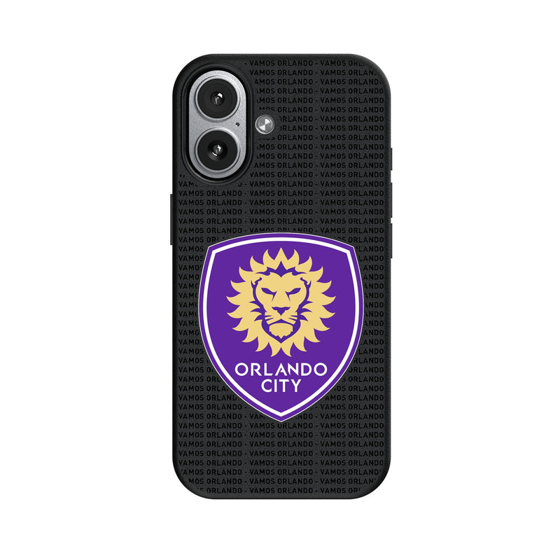 Orlando City Soccer Club Text Backdrop iPhone MagSafe Compatible Phone Case for Apple iPhone