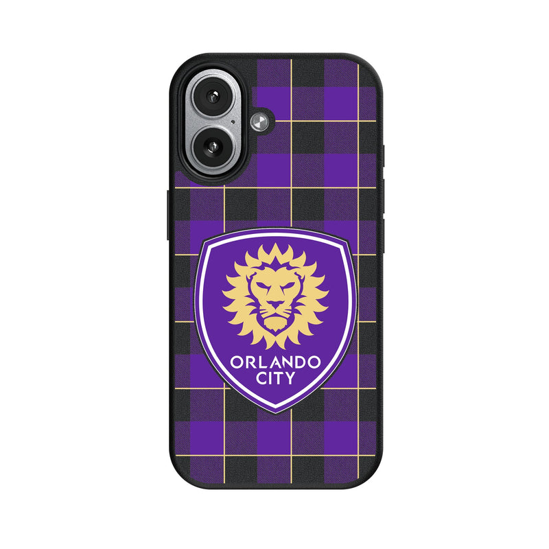 Orlando City Soccer Club Plaid iPhone MagSafe Compatible Phone Case for Apple iPhone