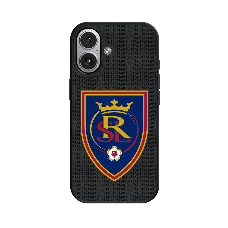 Real Salt Lake Text Backdrop iPhone MagSafe Compatible Phone Case for Apple iPhone