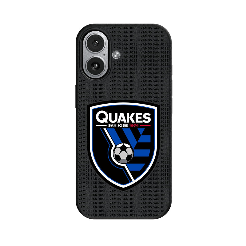 San Jose Earthquakes Text Backdrop iPhone MagSafe Compatible Phone Case for Apple iPhone