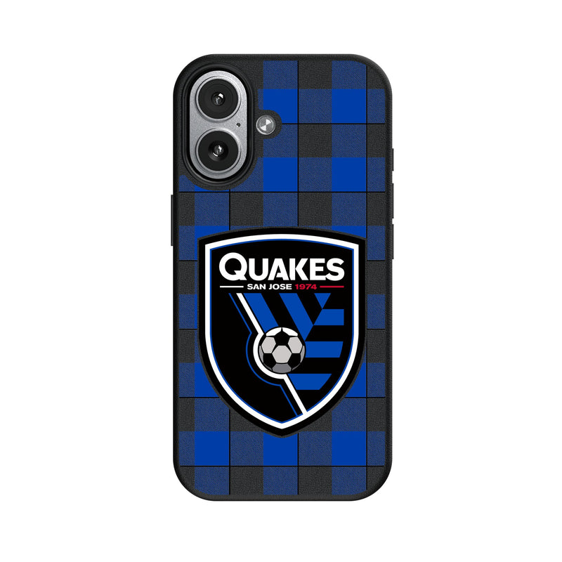 San Jose Earthquakes Plaid iPhone MagSafe Compatible Phone Case for Apple iPhone