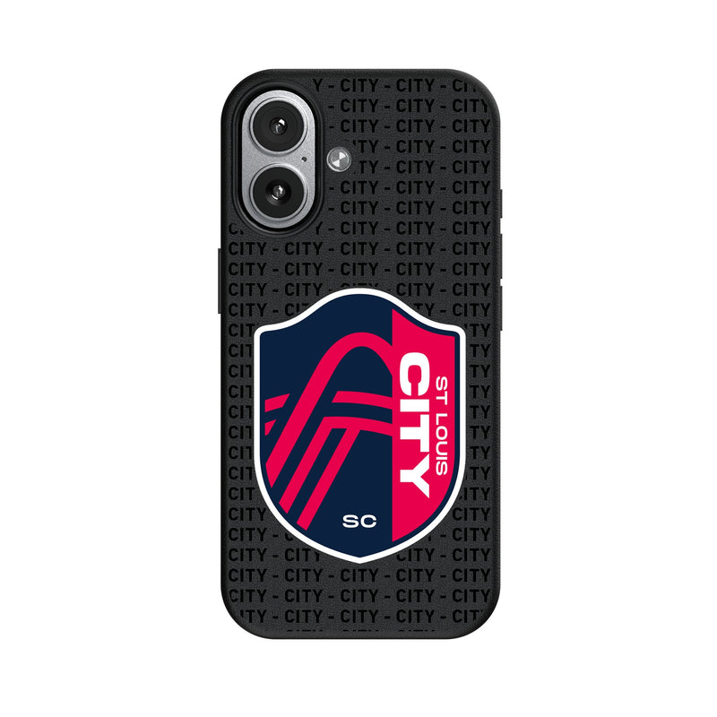 St. Louis CITY SC Text Backdrop iPhone MagSafe Compatible Phone Case for Apple iPhone