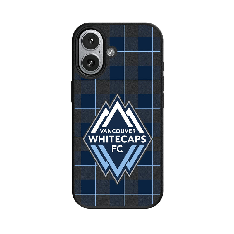 Vancouver Whitecaps Plaid iPhone MagSafe Compatible Phone Case for Apple iPhone