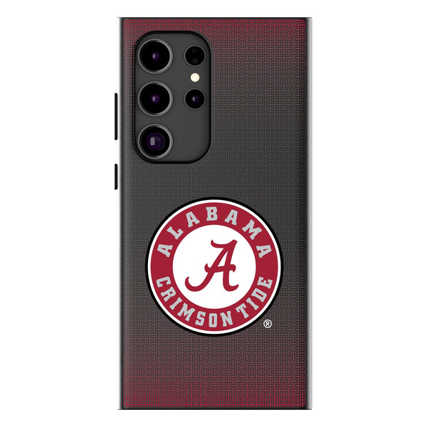 University of Alabama Crimson Tide Linen Galaxy MagSafe Compatible Phone Case for Samsung Galaxy