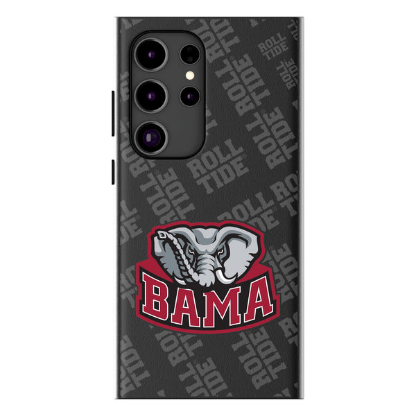 University of Alabama Crimson Tide Script A Quadtile Galaxy MagSafe Compatible Phone Case for Samsung Galaxy